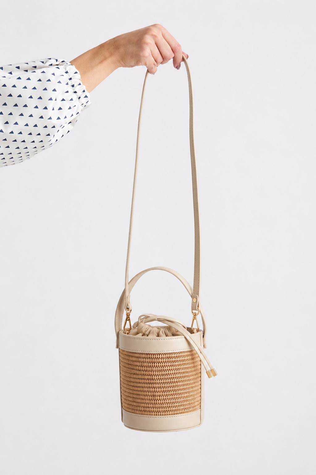White Raffia bag
