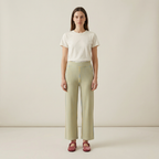 Blue Yellow Elastic Trousers