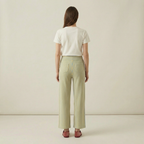 Blue Yellow Elastic Trousers