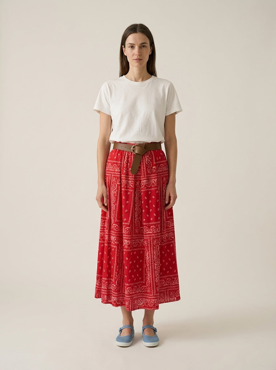 Red Bandana Skirt