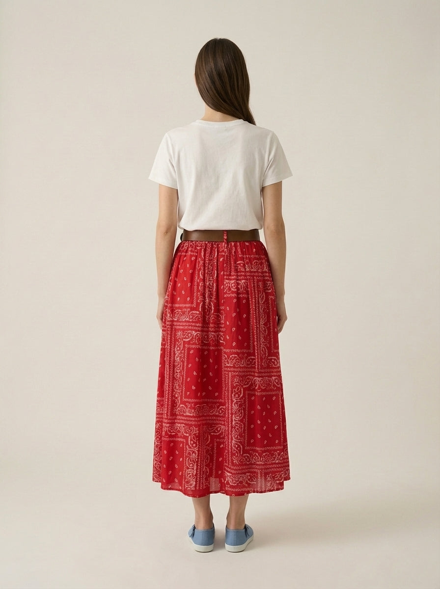Red Bandana Skirt