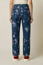 Floral Denim Pants