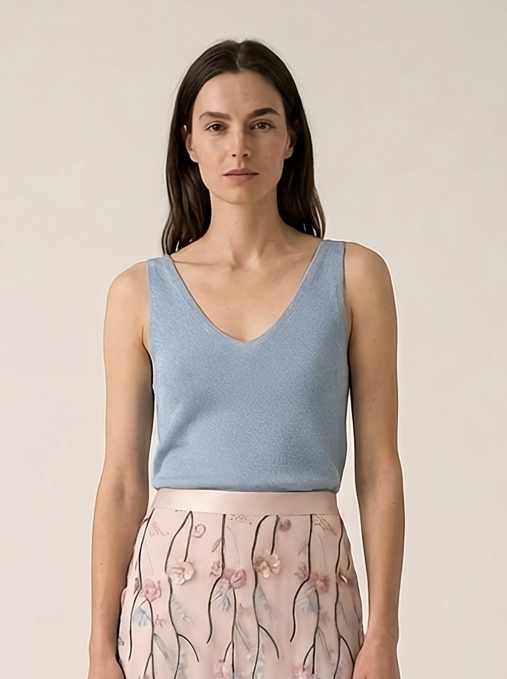 Nuceria Top - Airy Blue