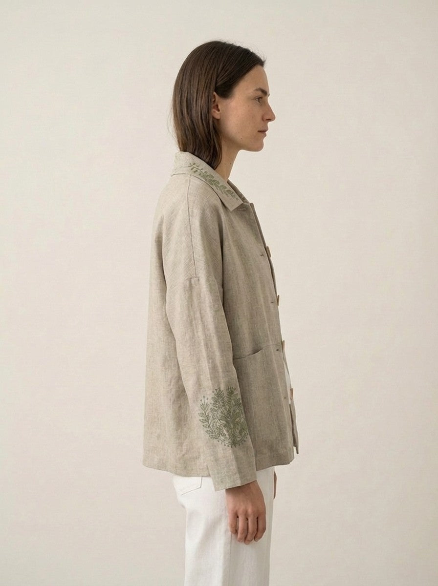 Sage Ethnic Summer Jacket