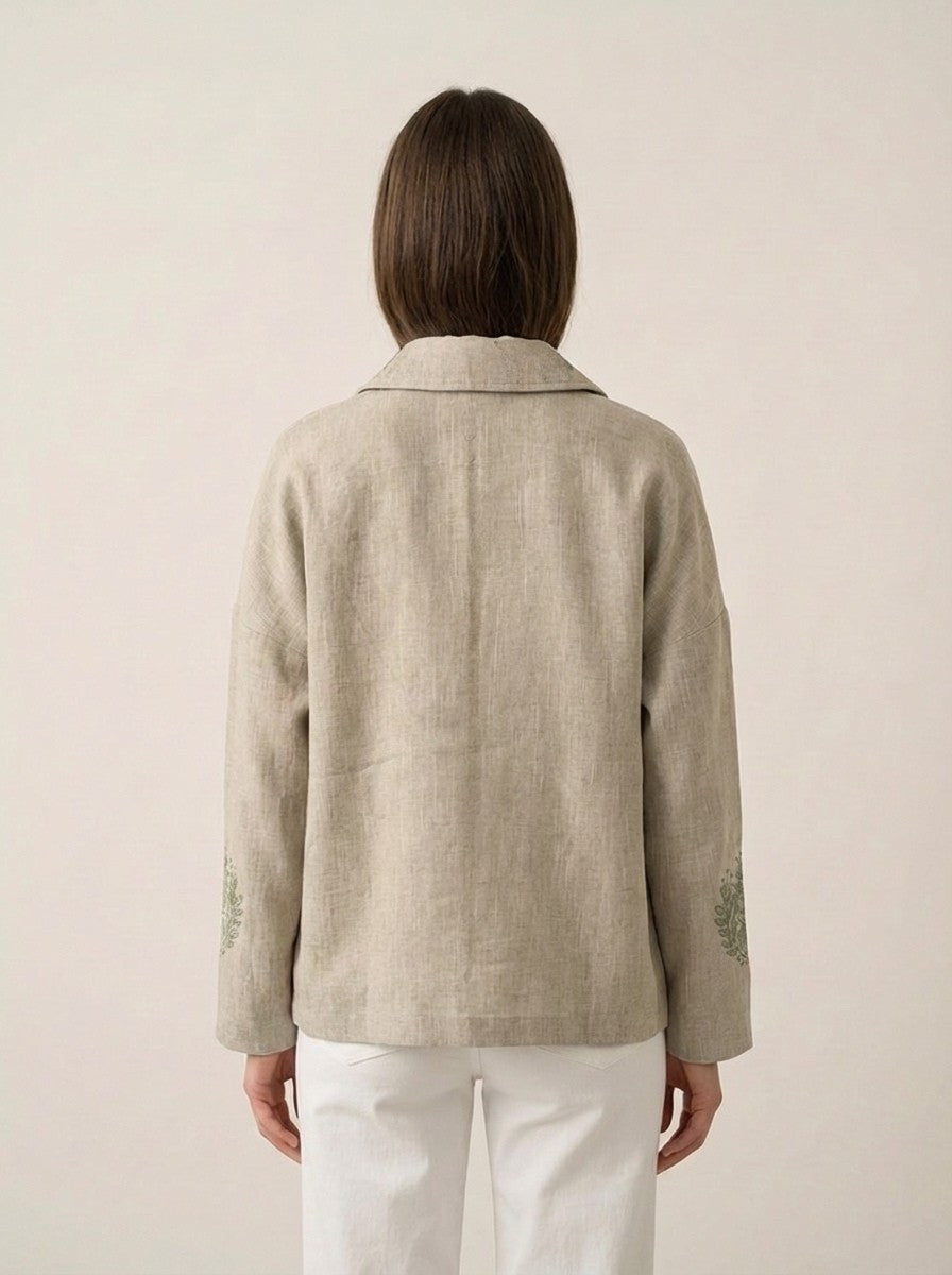 Sage Ethnic Summer Jacket