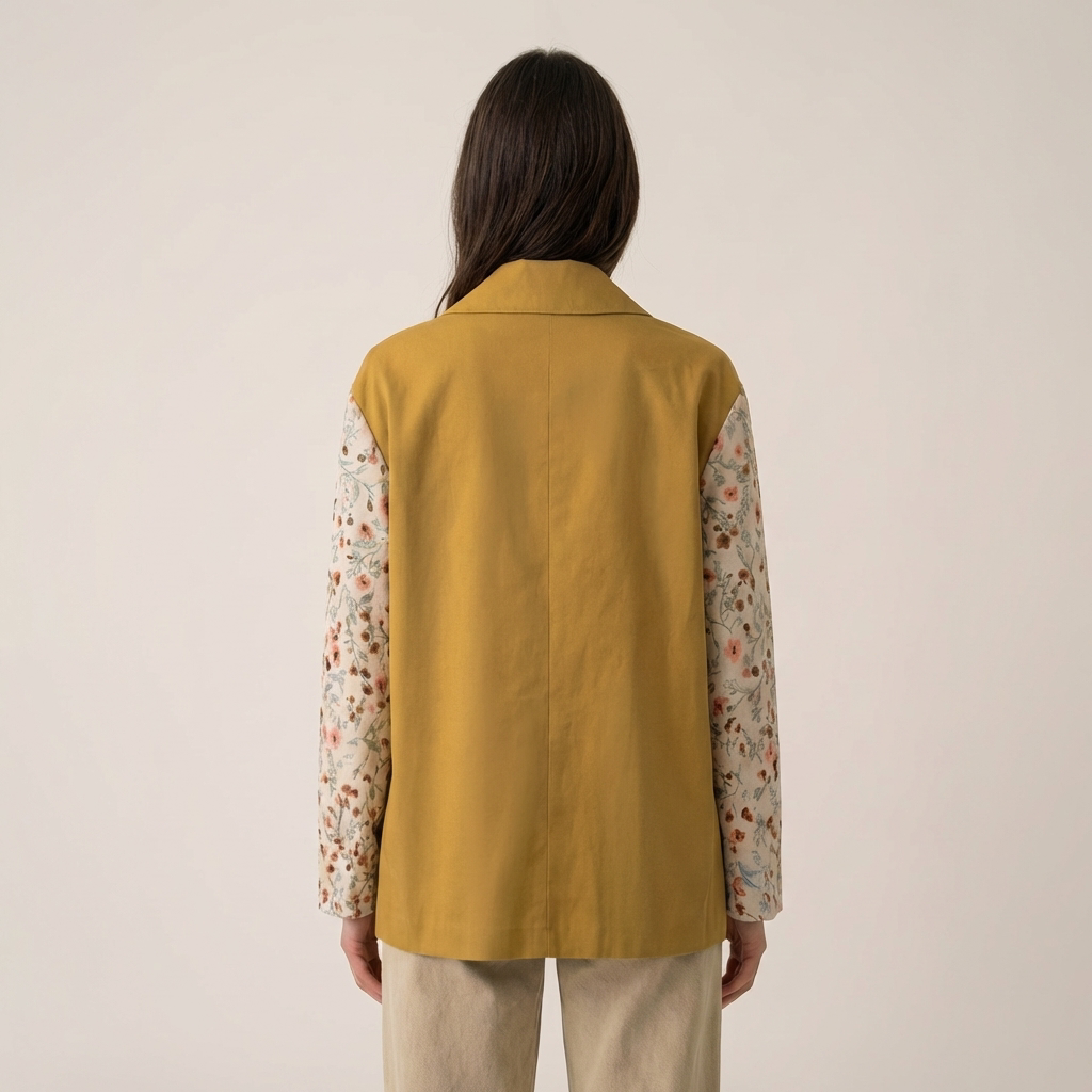 Flower Jacket with Flower Removable Pin