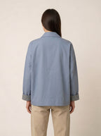 Baby Blue Ethnic Emnroidered Jacket