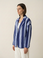Blue Striped Jacket
