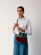 Fern Forest Silk Cross Body Bag