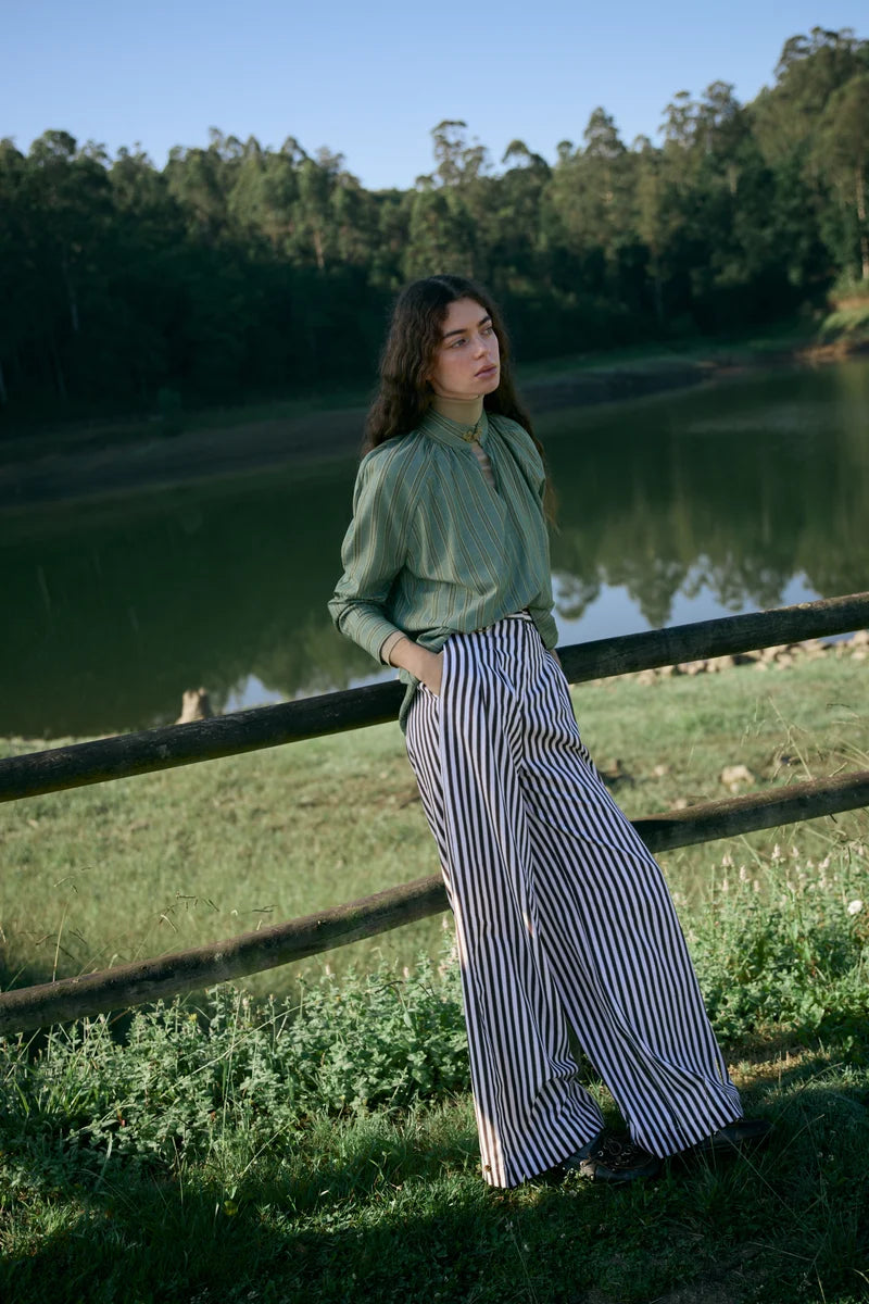 Bayona Striped Brown Trousers