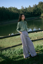 Bayona Striped Brown Trousers