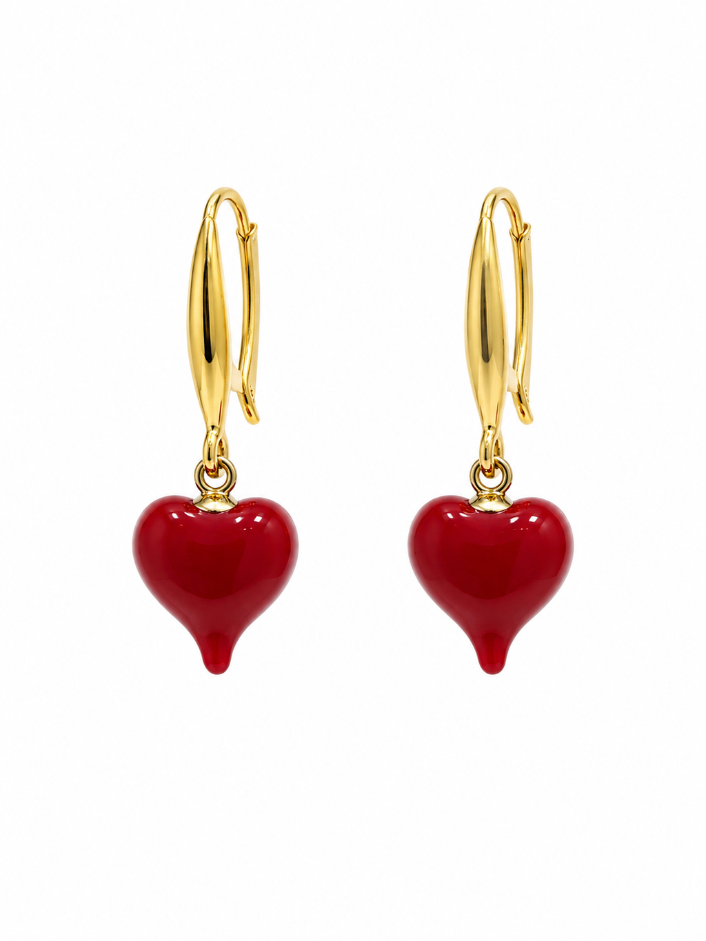 The mini heart earrings