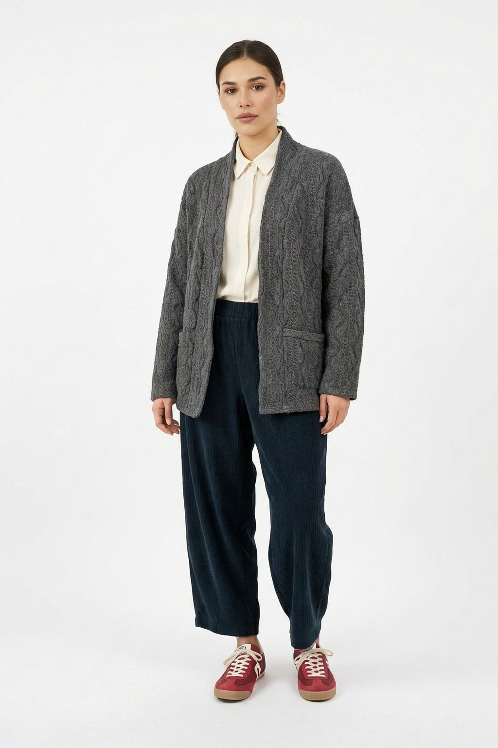 Gray Patterned Jacket