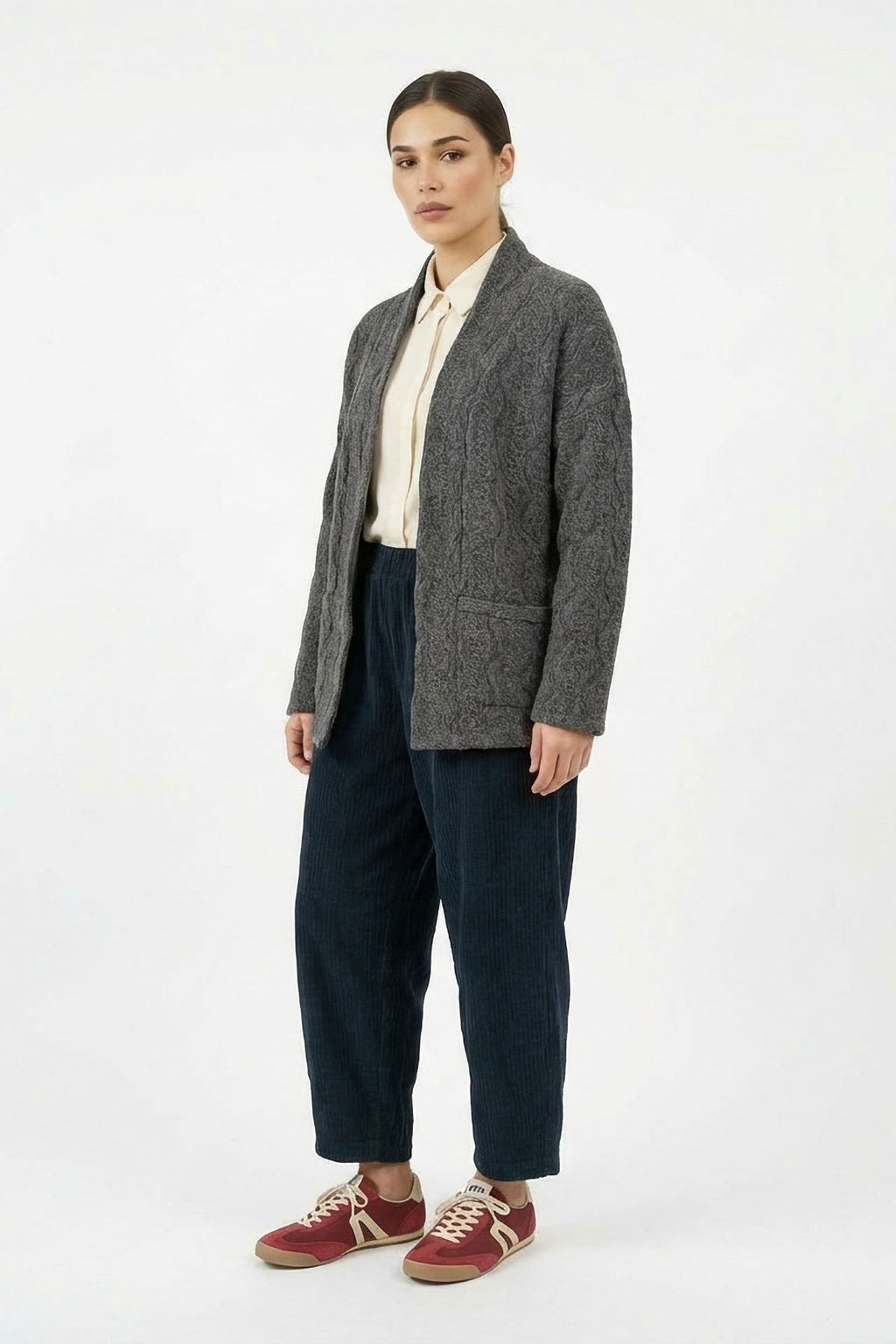 Gray Patterned Jacket