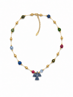 Multicolor Beaded Eagle Neckace