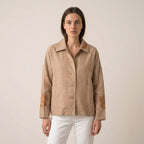Beige Ethnic Summer Jacket