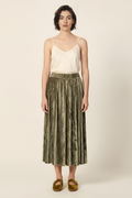 Olive Velvet Skirt