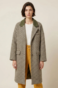 Checkered Olive Coat
