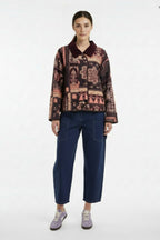 Corduroy Ethnic Purple Pink Jacket