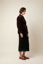 Black sequin skirt