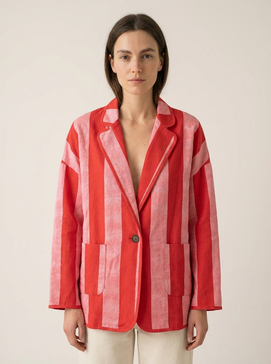 Red Striped Jacket