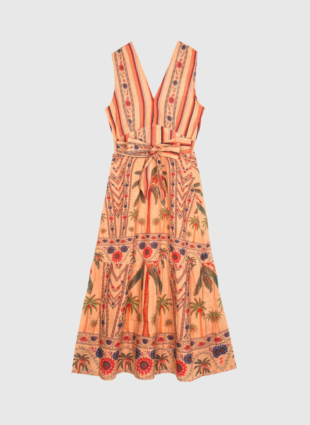 Ovanna Orange Long Dress