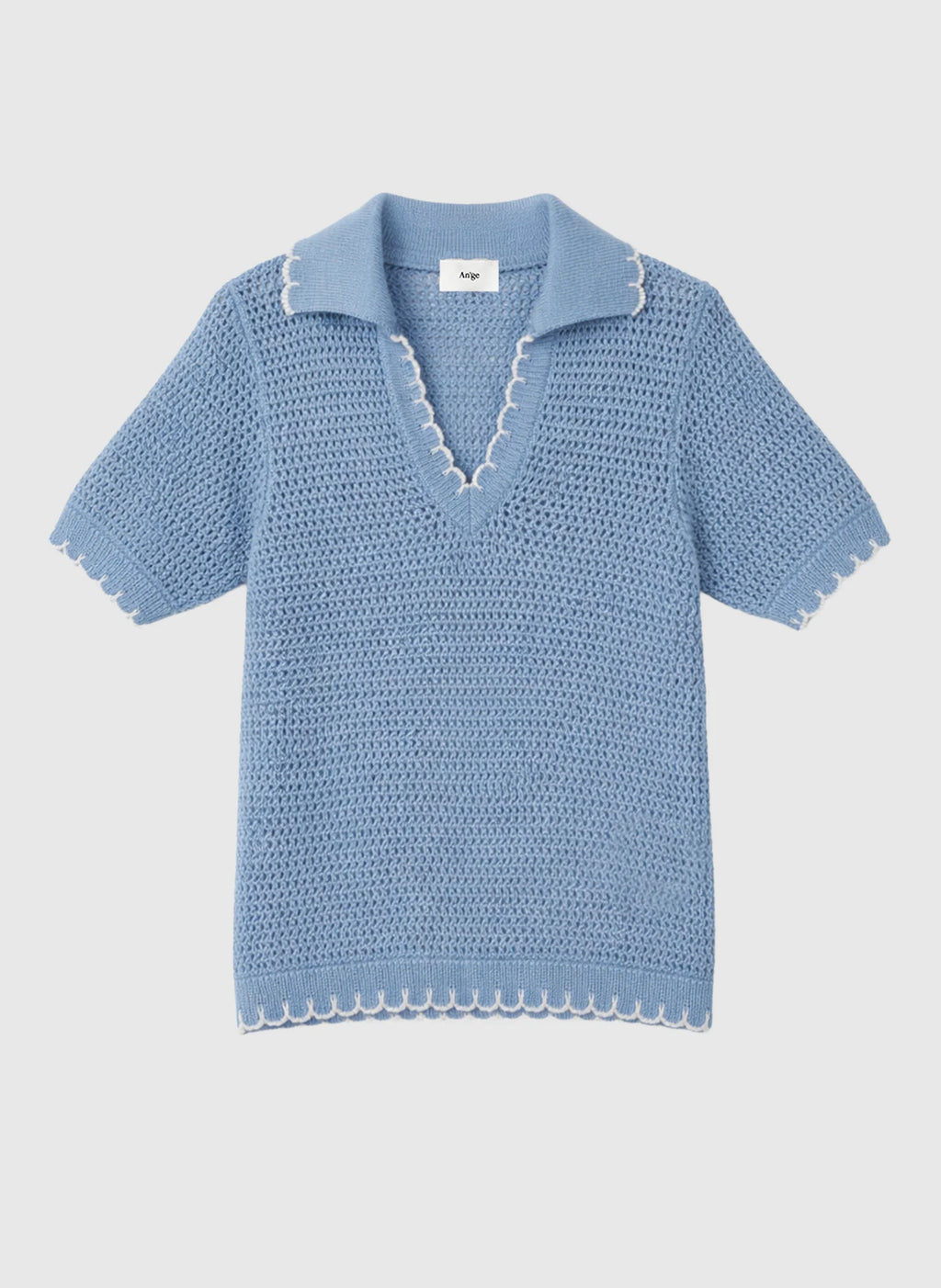 Veza Top Baby Blue Knit