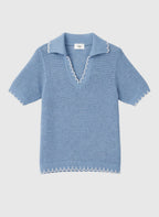 Veza Top Baby Blue Knit
