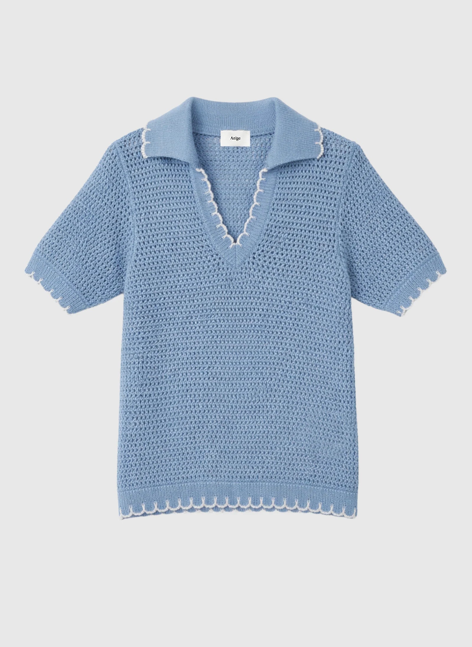 Veza Top Baby Blue Knit