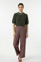 Striped Cotton Trousers