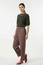 Striped Cotton Trousers