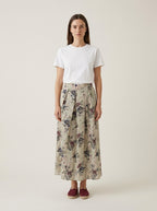 Maxi Romantic Skirt with Flowers