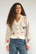 Nuravissi Cardigan-  Light grey mel