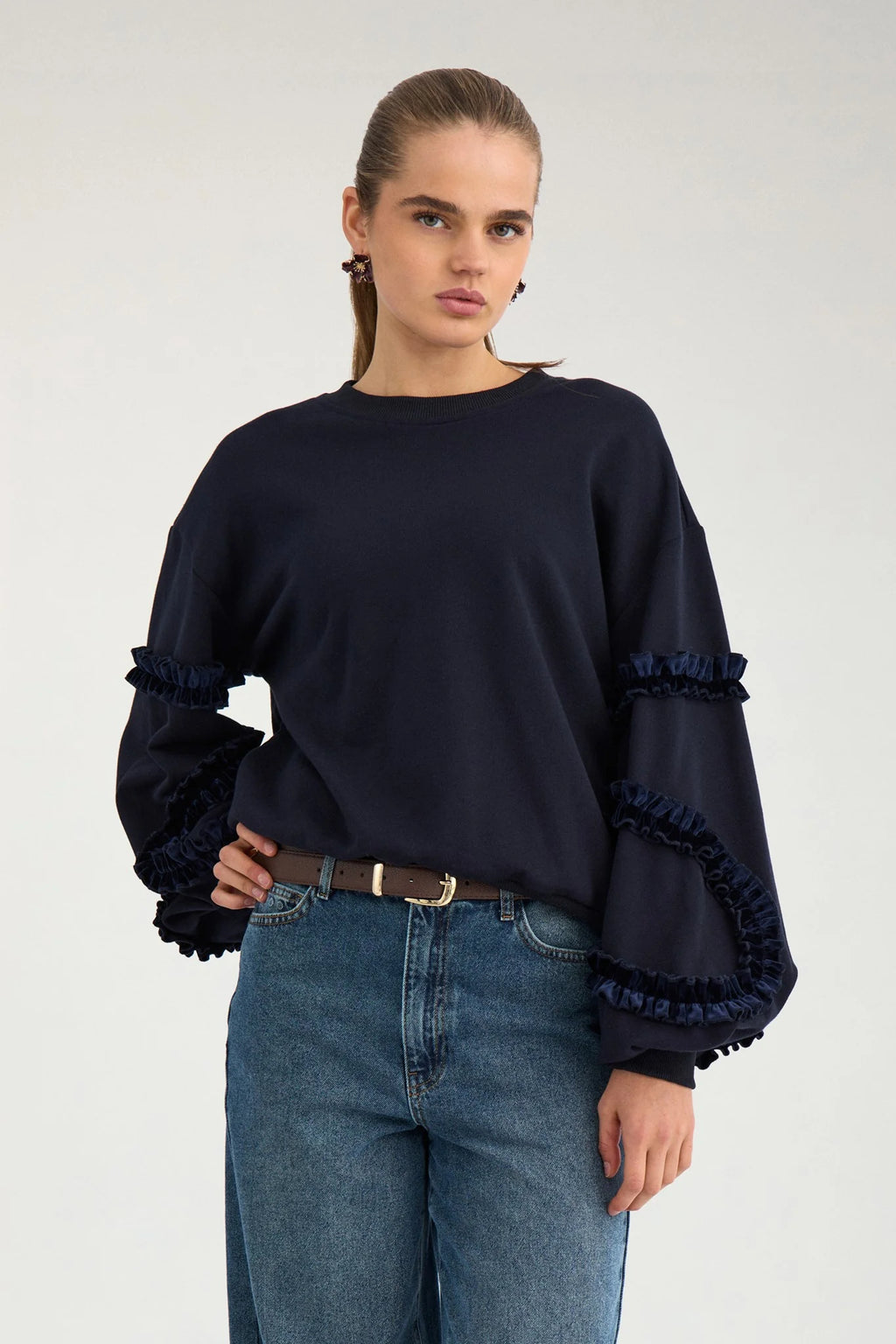 Nusabby Ruffle Pullover - Salute