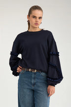 Nusabby Ruffle Pullover - Salute