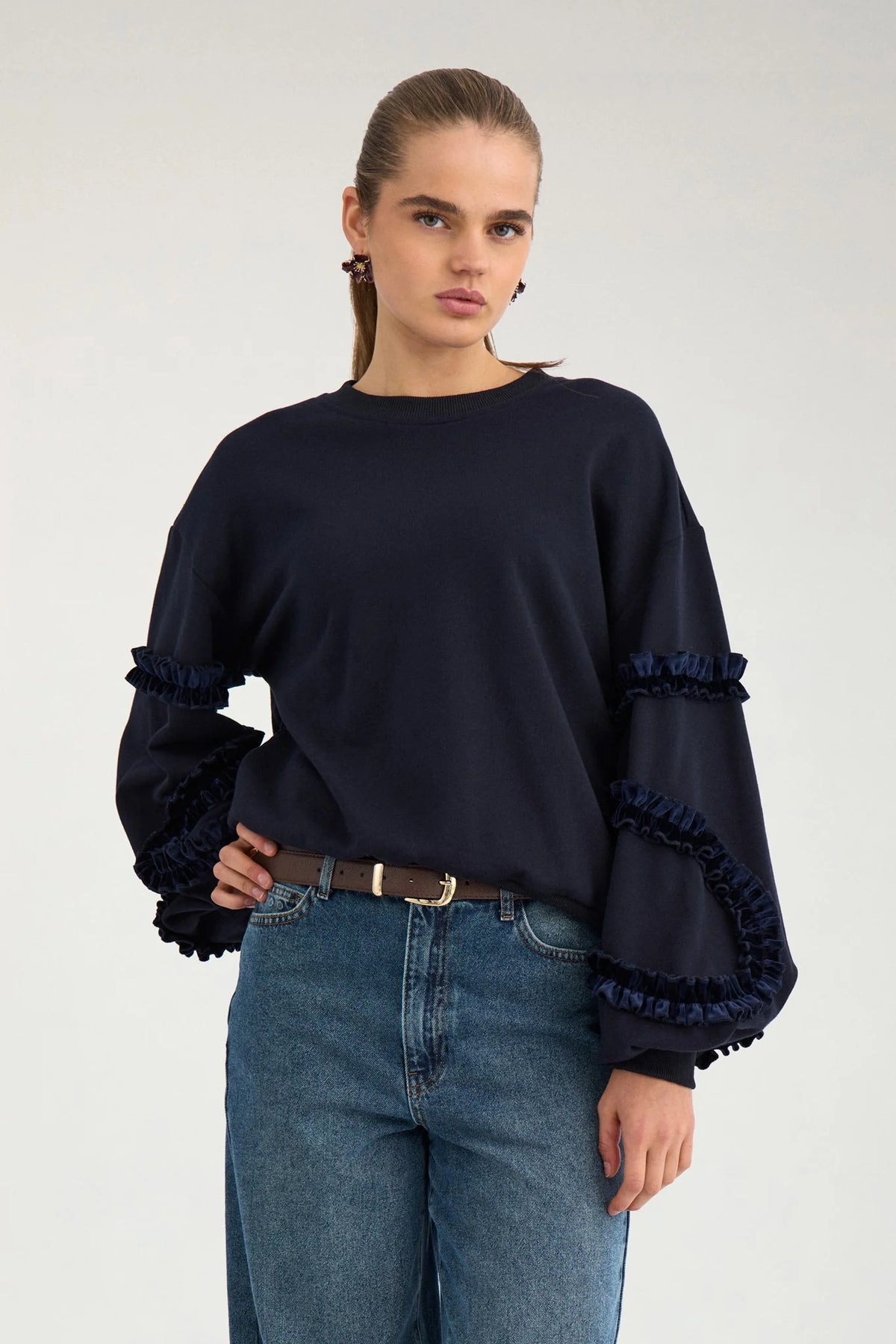Nusabby Ruffle Pullover - Salute