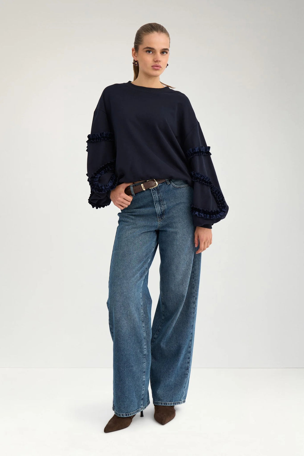 Nusabby Ruffle Pullover - Salute