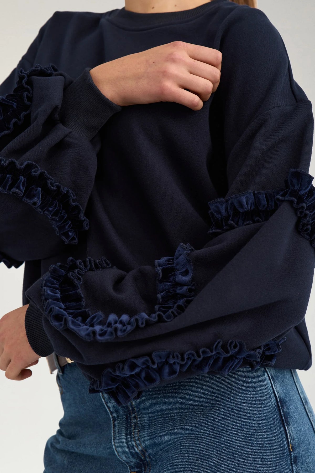 Nusabby Ruffle Pullover - Salute