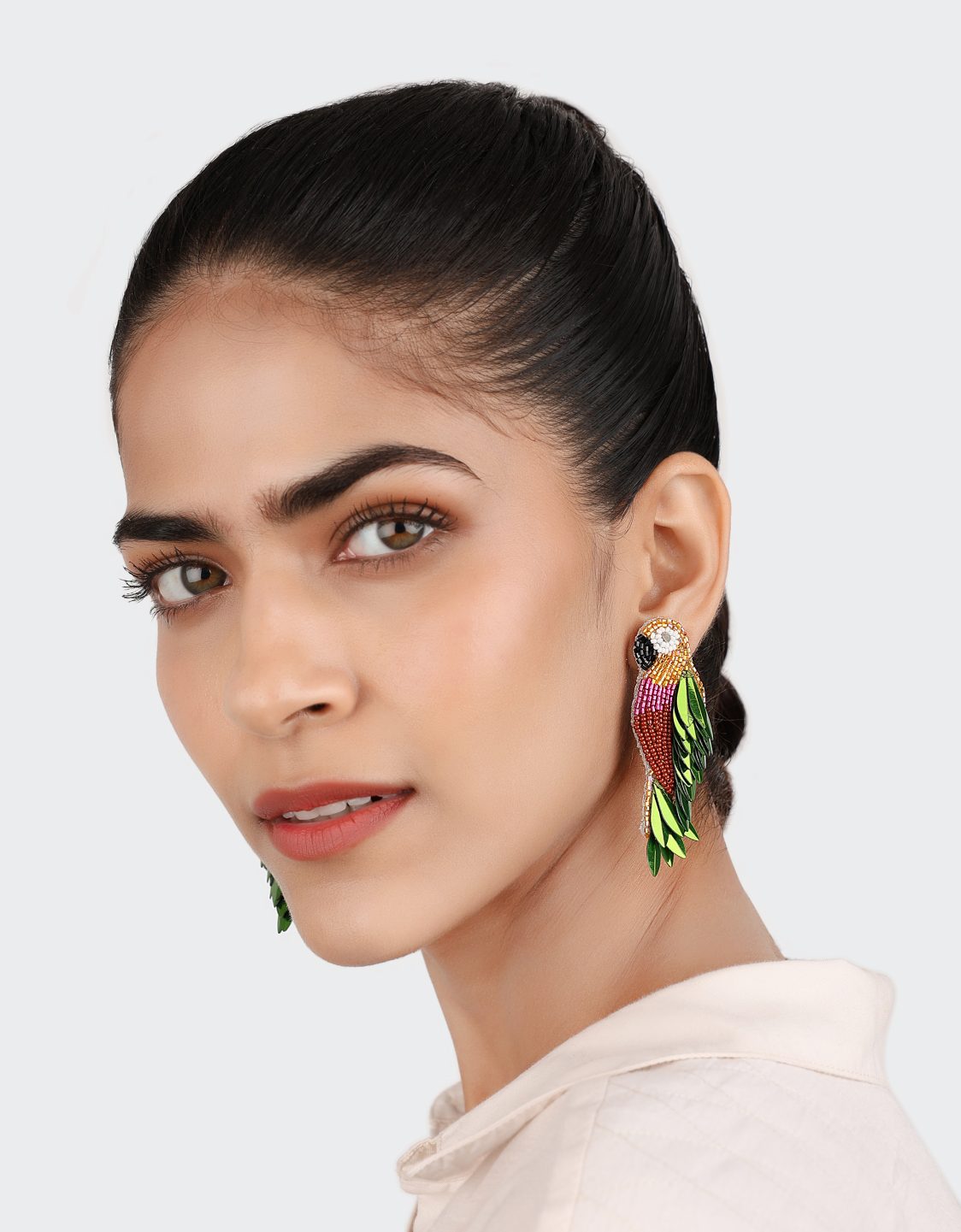 Ara Earrings Multi Khaki