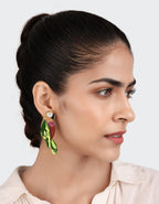 Ara Earrings Multi Khaki