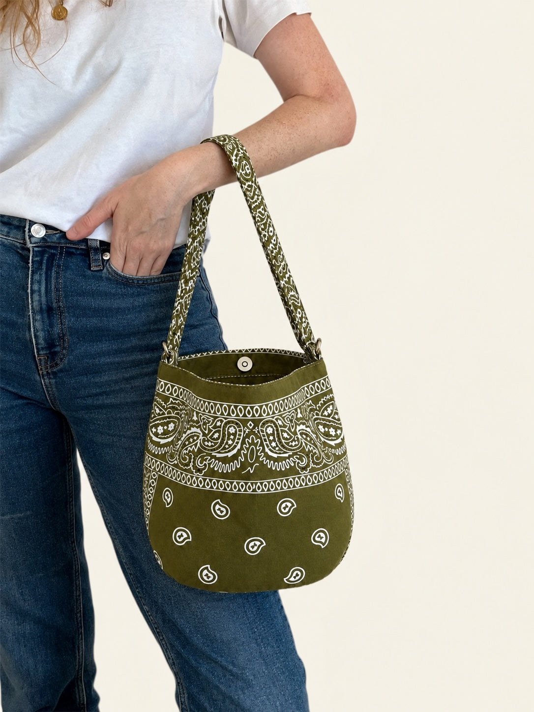 The Olive Bandana Bag