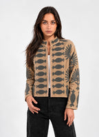 Beige Embroidery Jacket