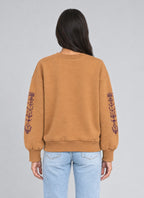 Mustard jumper Ethnic Embroidered Patterns