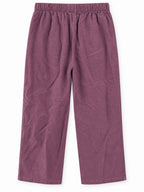 Ethnic Pants Emrboidery Burgundy