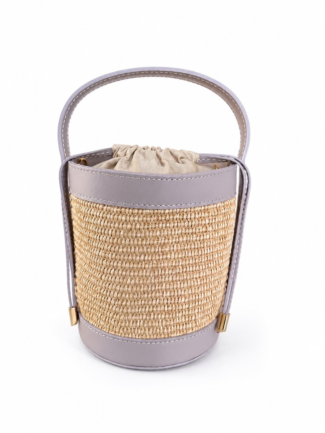 Greige Raffia bag