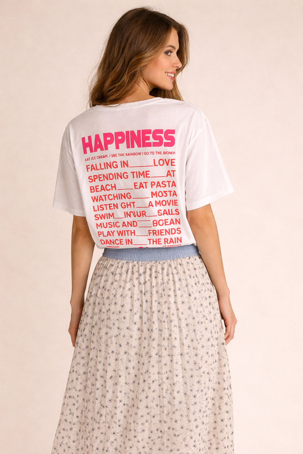 Tshirt Happiness White
