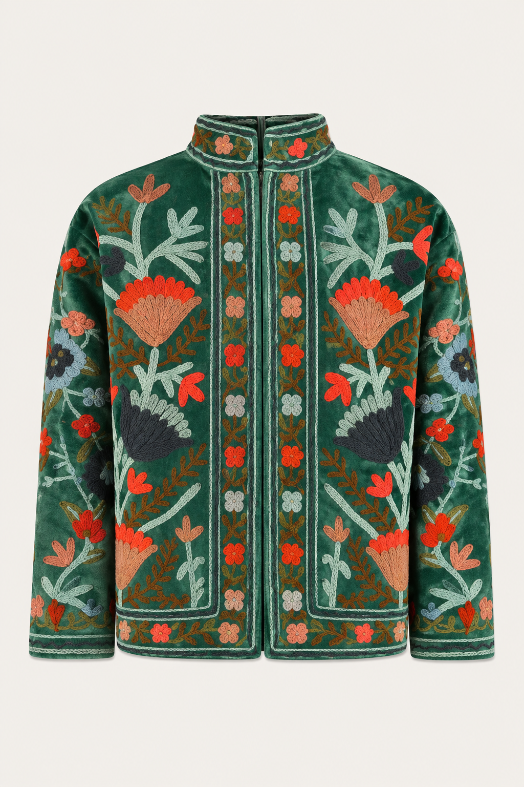 Green Embroidery Jacket