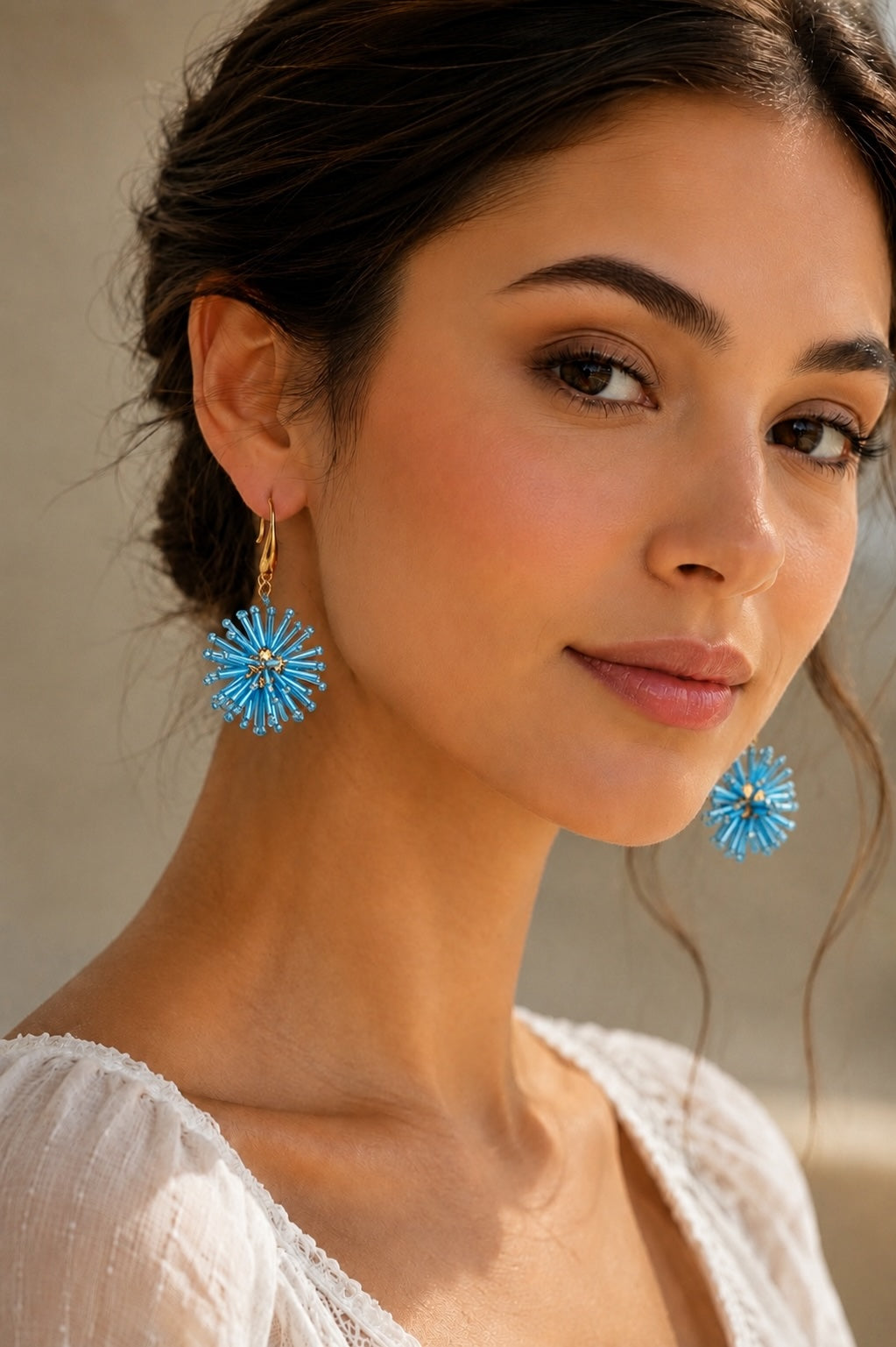 Dantelion Earrings Blue