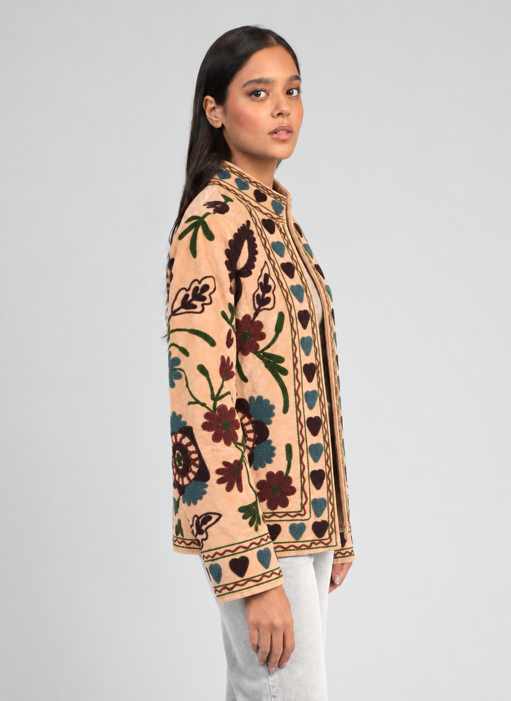 Ecru Embroidery Jacket