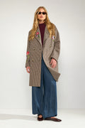 Nuelana Embroidery Coat  - Black Coffee